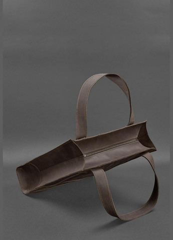 Шкіряна жіноча сумка Бетсі темно-коричнева (A-026244) BlankNote шоппер (327874231)