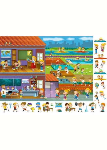 Книга-картонка "Великий віммельбух. Світ навколо тебе" (укр) MIC (292142281)