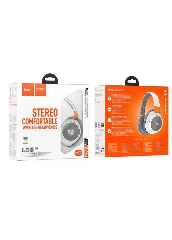Навушники бездротові W43 Adventure BT headphones накладні білі Hoco (332196663)