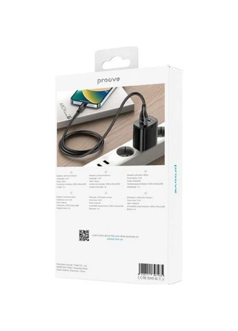 Кабель Soft Silicone USB to Micro 2.4A 1m Black (CCSO20001301) Proove (400761338)