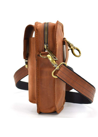 Чоловіча шкіряна сумка на пояс 20х13.5х5 см TARWA (315870955)