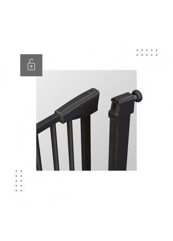 Бар’єр міжкімнатний-сходовий Guardian 3.0 Black 75-110 см. No Brand (347311657)