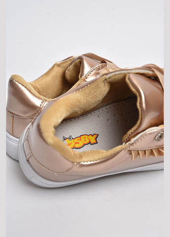 Золоті осінні кросівки дитячі золотистого кольору Let's Shop