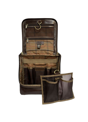 Коричнева шкіряна косметичка-несесер Italico 8220 moro Tony Perotti (303830875)