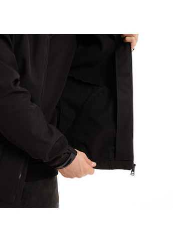 Черная демисезонная стильная мужская куртка водонепроницаемая черная весна/осень No Brand