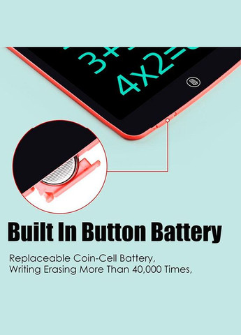 Планшет графічний для малювання, нотаток 12" LCD Writing Pad Red No Brand (322567858)