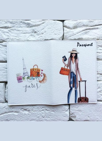 Обкладинка на паспорт Дівчина в капелюсі 007 (299669287)