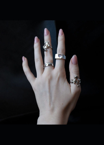 Колечко Холод классическое в стиле минимализм с камнем элегантное массивное нежное сказочное fairycore ретро винтаж кокетт альт No Brand (309041829)