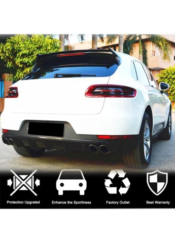 Дифузор заднього бампера V1 (2014-2021, Карбон) для Порше Макан рр Porsche (392215658)