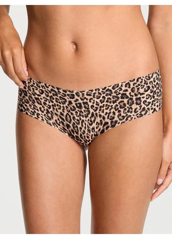 Трусики-чики жіночі безшовні No-Show Cheeky Panty леопардові Victoria's Secret (385596076)