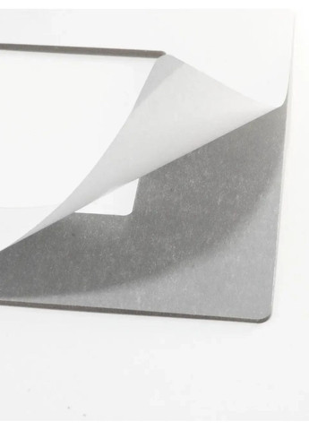 Интерьерная зеркальная рамка-наклейка под выключатель декоративная №8 серебро 1 шт. Ваша Світлість (366334473)