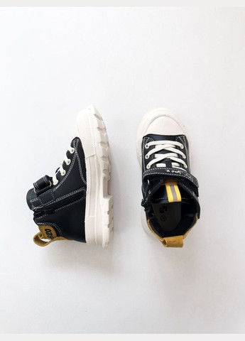 Черно-белые демисезонные хайтопы 28 г 17,5 см черно-белый артикул д137 Jong Golf