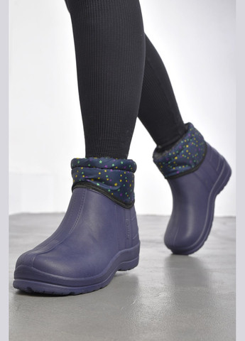 Дутики жіночі на хутрі темно-синього кольору Let's Shop (300076539)