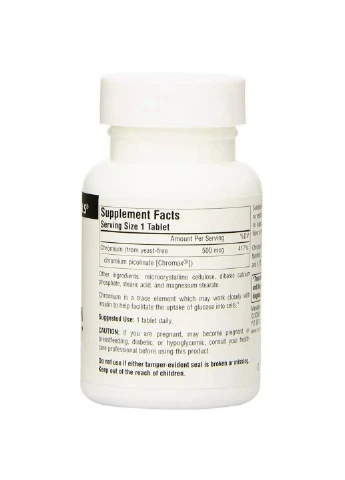 Вітаміни та мінерали Ultra Chromium Picolinate 500 mcg, 60 таблеток Source Naturals (293420953)