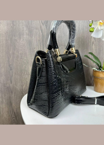 Женская лаковая сумочка рептилия, небольшая сумка под рептилию стиль крокодил змеиная No Brand (334729571)