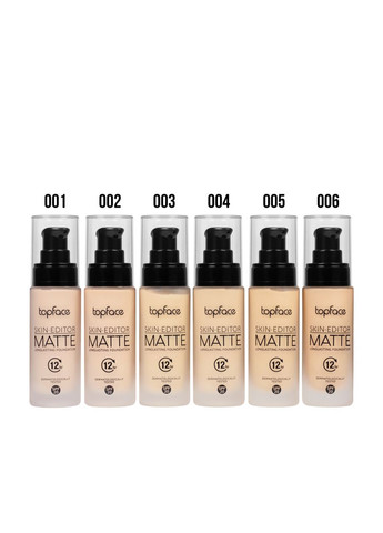 Тональная основа матирующая Skin Editor Matte SPF20 PT465 № 01 TopFace (337359106)