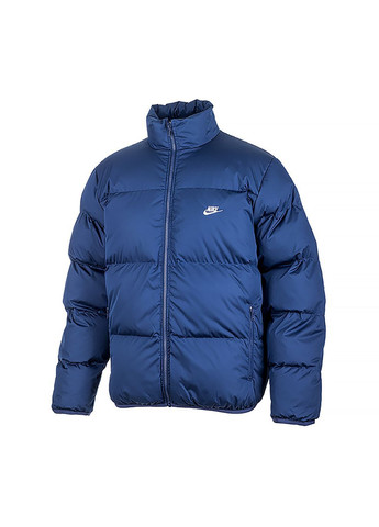 Синяя зимняя мужская куртка club puffer синий Nike