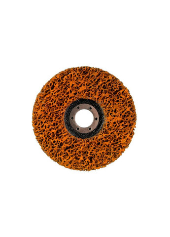 Диск зачистной 125 мм для удаления ржавчины и покрытий из вспененного абразивного волокна оранжевый Intertool (332202924)