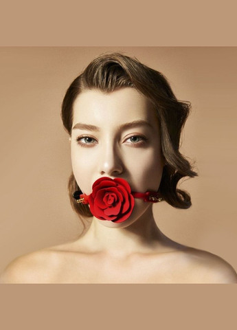 Розкішний кляп у вигляді троянди - Rose Ball Gag, подвійне використання Zalo (335395762)