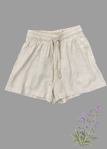 Шорты льняные для девочки бежевые NEWGEN (332051356)