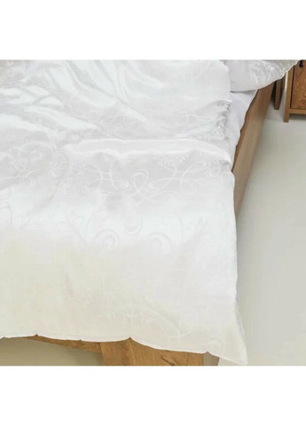 Постільна білизна євро Сатін Жаккард 1908-E 220х200 см біла Tiare (336328438)