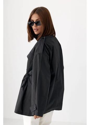 Черная демисезонная куртка Lurex