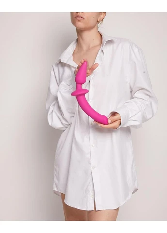 Анальна пробка з дилдо 2в1 SWITCH PLUG-IN DILDO Fuchsia L, діаметр 4,5/3,4 см Strap-On-Me (315013585)