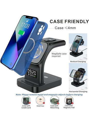 Бездротова Зарядна станція-годинник ET-WC37 15W Earldom (301087015)