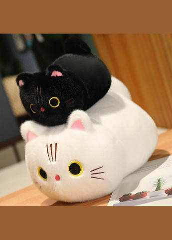 М'яка пухнаста іграшка Котик 22 см чорний (NS0003_5) No Brand (305772143)