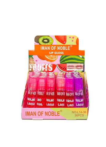 Набор фруктовых блесков для губ Lip Gloss L1436 Iman Of Noble (302723335)