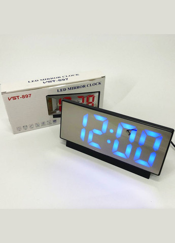Настільний електронний годинник з підсвічуванням на батарейках 897-5, GN-376 Годинники електронні VST (351486217)