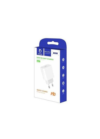 Зарядний пристрій (DM-DC06-WH) Denmen USB-C PD20W 3.6A white (370017338)