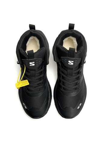 Чорні Осінні кросівки чоловічі salomon No Brand Elixir Activ Fur Black