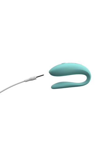 Смарт-вибратор для пар Sync Lite Aqua, 10 виброрежимов, можно совмещать с проникающим сексом We-Vibe (303887773)