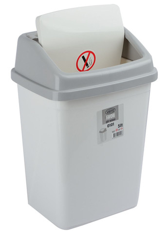 Корзина для сміття 0101WHITE з/кр. 5 л Violet House (316649939)