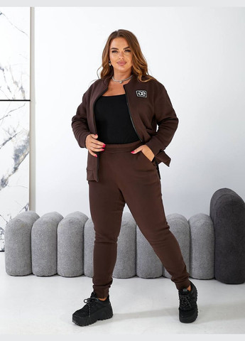 Женский теплый костюм двойка цвет бутылка New Trend (304987337)