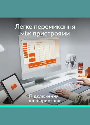 Мышь беспроводная Pop Mouse with Emoji Lilac (910-007414), оптический сенсор, 1000-4000 dpi Logitech (342400389)