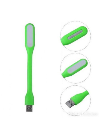 Гнучка USB-лампа світильник для ноутбука, комп'ютера ліхтарик LED, синій No Brand (327400535)