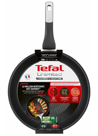 Сковорода Unlimited, 24см, алюміній, чорний Tefal (314747435)