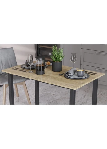 Стіл універсальний Knap 750x1200x700 Чорний метал ДСП 16 мм (FRD-106373) Ferrum-decor (398832720)