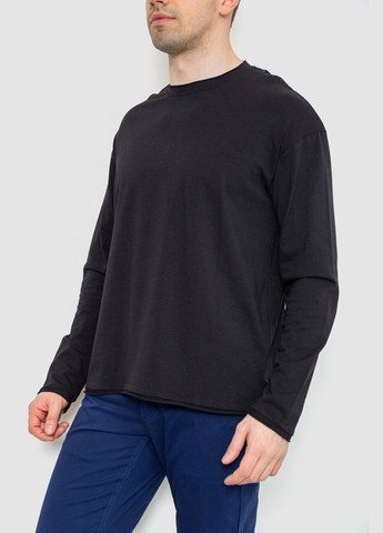 Черный лонгслив мужской однотонный,, 102r3308 Ager (313294563)