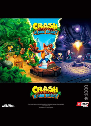 Пазл Crash Bandicoot N Sane Trilogy 1000 эл. GoodLoot - (358885238)