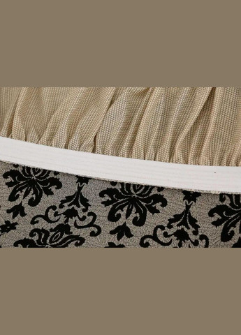 Комплект чехлов на диван трехместный и 2 кресла жаккард кремовый (81103) Love You (334006981)