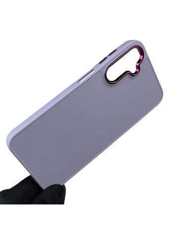 Чохол для Galaxy A24 (SM-A245F) із захистом на камеру з мікрофіброю на самсунг а24 бузковий Samsung (366021049)