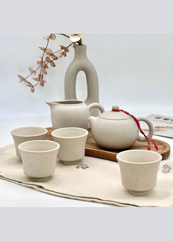 Набір Білий Нефрит для чайної церемонії на 4 особи ісинська глина (R-1044nice-VS) No Brand (303348674)