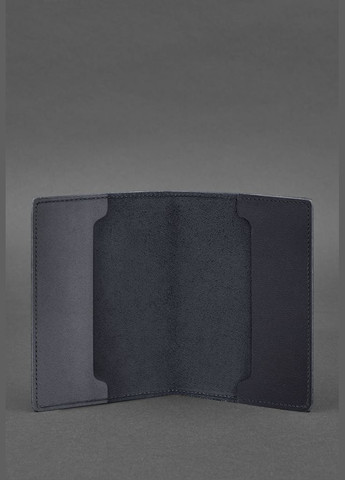 Кожаная обложка для военного билета офицера запаса 8.0 темно-синяя Crazy Horse (A-027686) BlankNote (329186766)