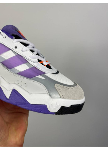 Білі Осінні кросівки чоловічі adidas niteball 2.0 ‘violet white’ gx0775 адідас найтбол No Brand