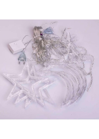 Електрична гірлянда Зірка штора 3 метри на вікно для фотозон мультиколор WYF11ML Garlando (370800156)