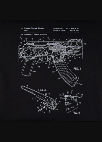 Світшот зимовий AK-47 Combat Black P1G (317668498)