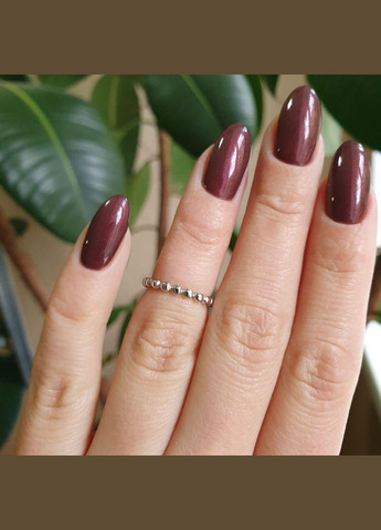 Серебряные серьги-пусеты маленькие Ожерелья без камней Каштан (342335414)